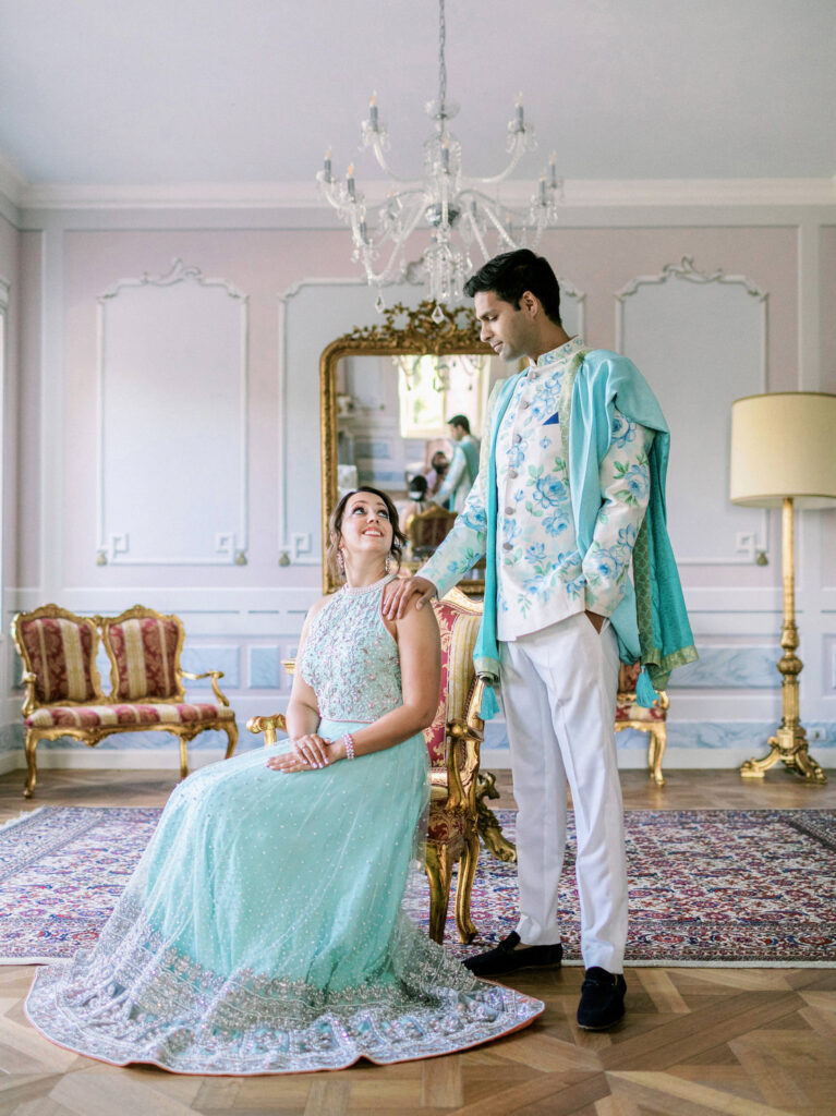 Hindu wedding sangeet at Villa Valentini Bonaparte