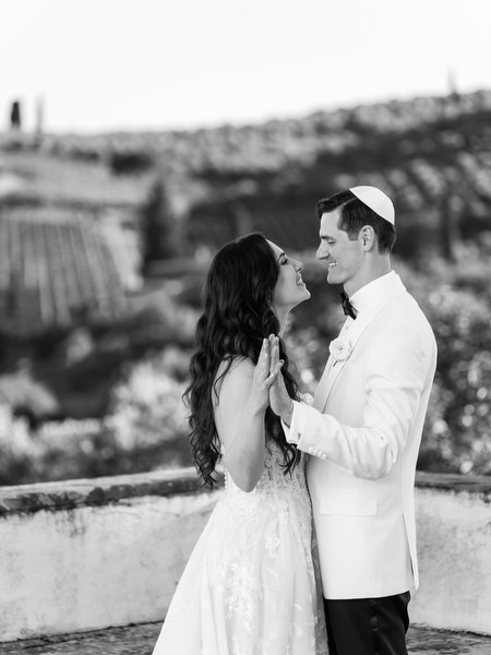 Romantic Villa Corsini portrait with Tuscany vineyard views, Florence destination wedding.