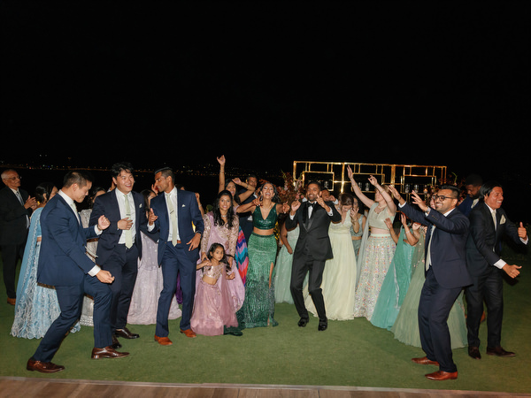 Wide dance floor celebration at Island Resort the Residence on the Athens Riviera