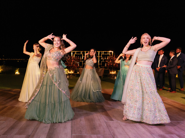 Women dancing on wooden dance floor at Island Resort the Residence Athens Riviera