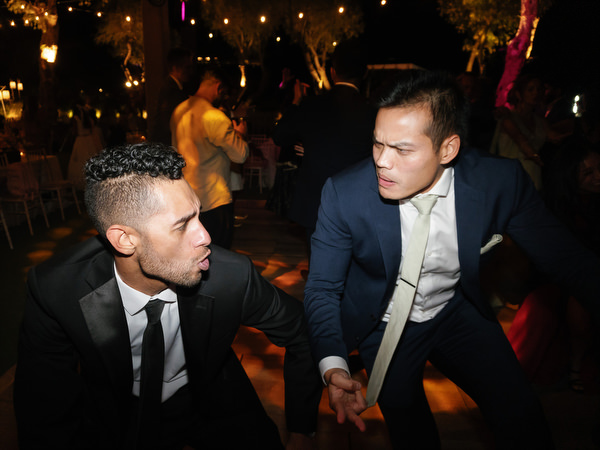 Close-up dance floor moment during Athens Riviera reception at Island Resort the Residence