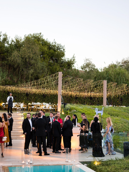 Wedding cocktail hour drinks Athens.