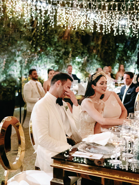 Island Resort Athens Riviera wedding sweetheart table Athens.