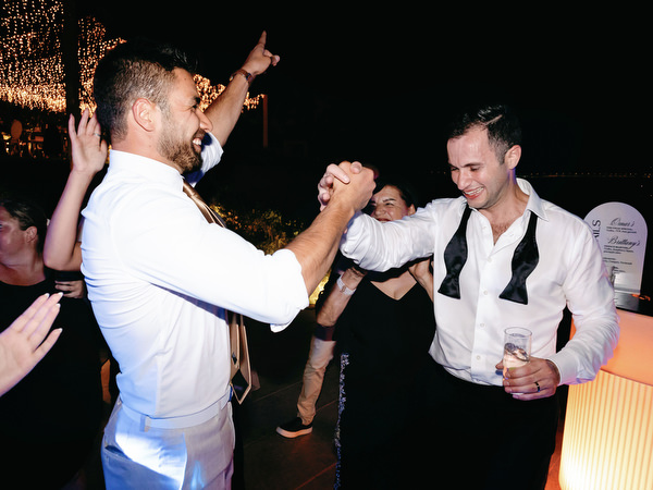 Luxury Athens destination wedding after party.