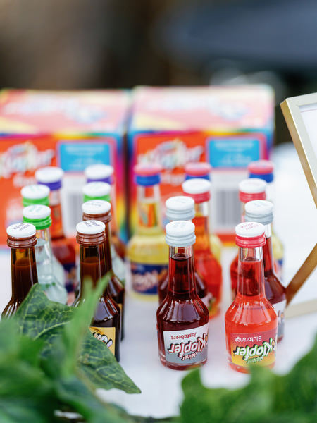 Cocktail hour welcome drinks at Island Resort, stylish Athens Riviera wedding reception in Greece.