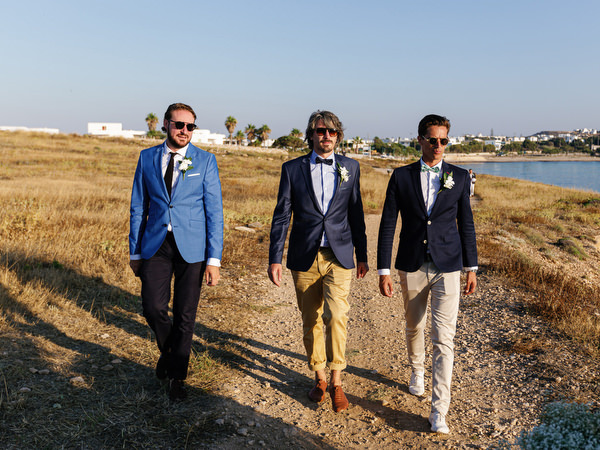 Guests arriving at three-day wedding ceremony in Antiparos.
