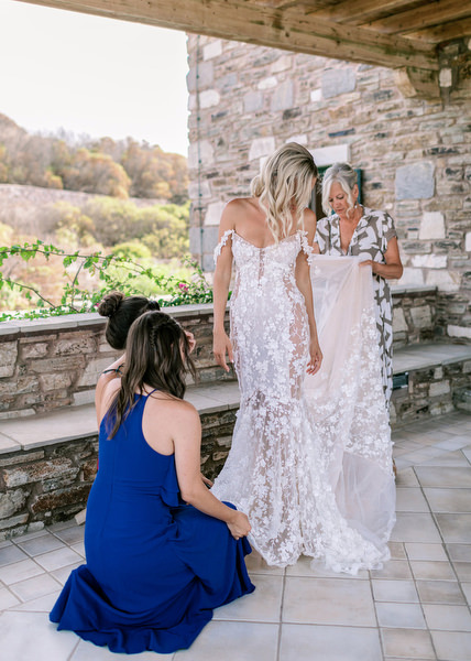 Bridal preparation at Villa Berenice Antiparos Greece.
