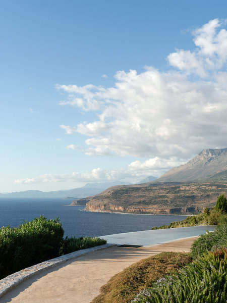 Aria Estate sea and mountain views in the Peloponnese, Greece