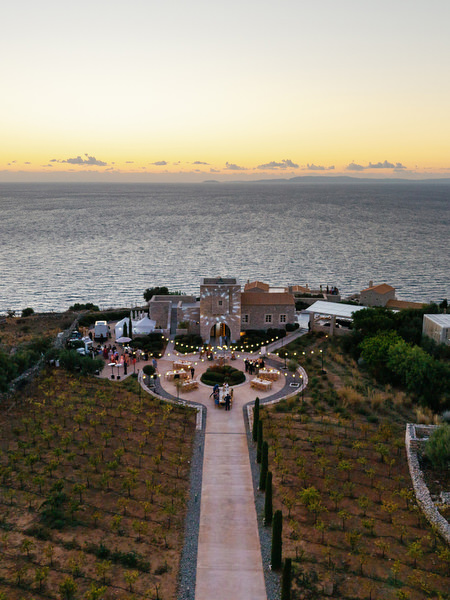 Aria Estate wedding venue overlooking the Mediterranean Sea
