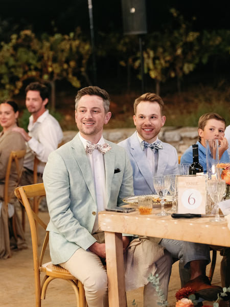 Luxury destination wedding reception at Aria Estate