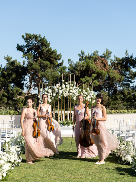 Music performers during Athens symbolic wedding ceremony