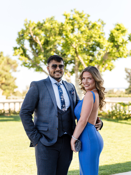 Wedding guest group portrait on Athens Riviera lawn