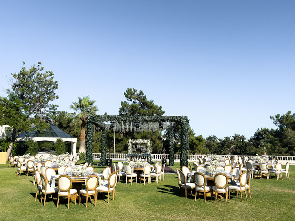 Golf Prive Glyfada wedding reception tables decoration