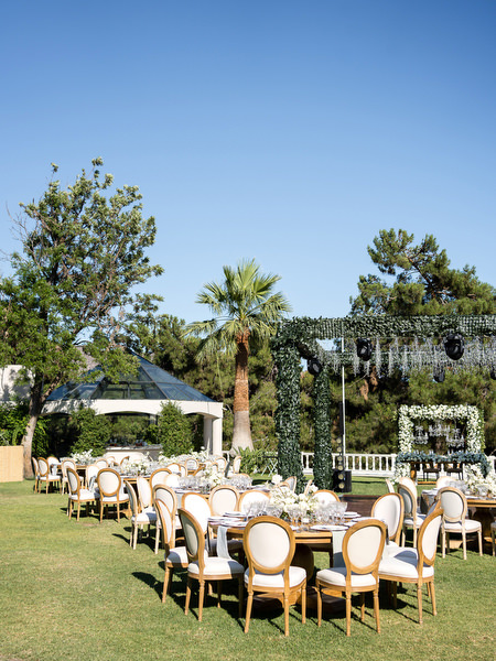 Elegant wedding table setting during Athens symbolic ceremony