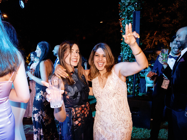 Guests dancing during luxury Athens wedding reception