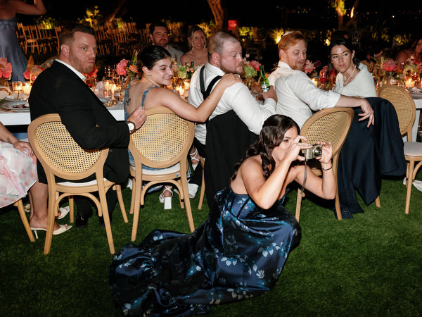 Guest capturing the energy from the center of the action at Island Residence