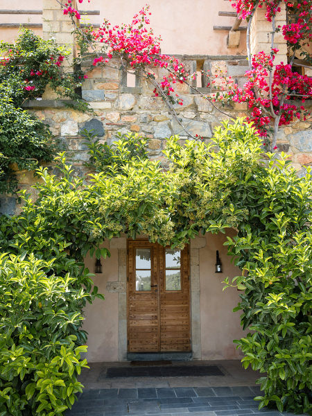 Kinsterna Hotel entrance in Monemvasia Greece.