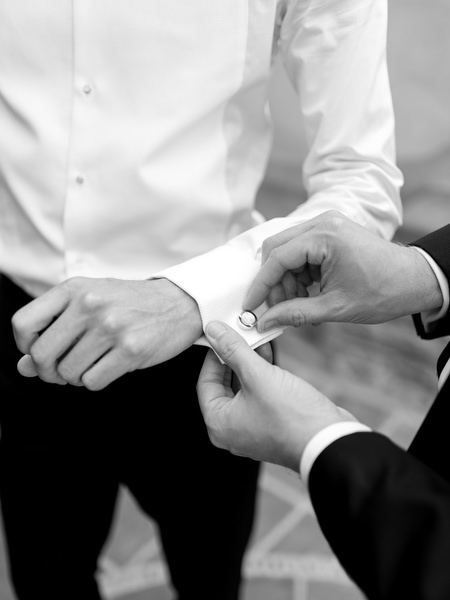 Groom getting ready at Kinsterna Hotel Monemvasia Greece.