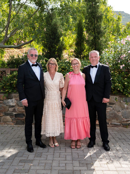 Family at luxury destination wedding in Monemvasia Greece.