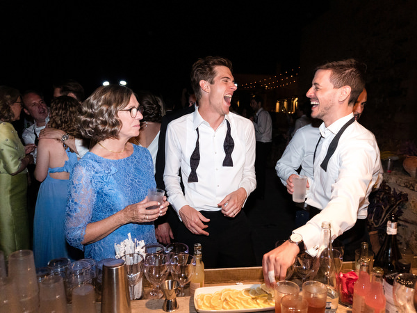 Late night bar moments at Kinsterna Hotel wedding.