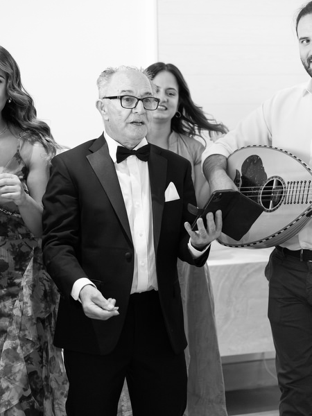 Traditional Cypriot wedding music performed during morning preparations in Athens