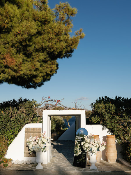 Floral Residence entrance at Island Resort Athens Riviera