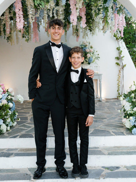 Young wedding guests at Island Resort Athens ceremony