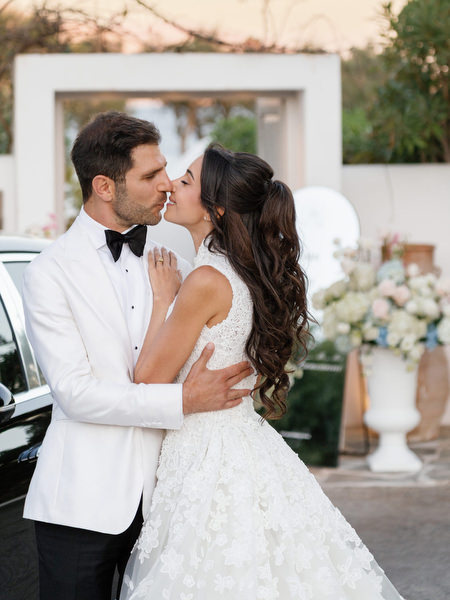 Luxury wedding portrait at The Residence at Island Athens