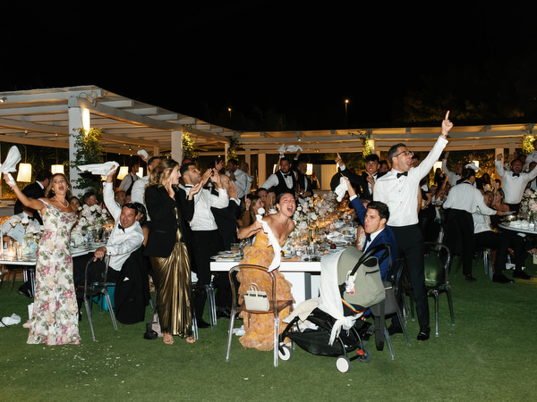 Elegant seaside wedding celebration in Athens Greece