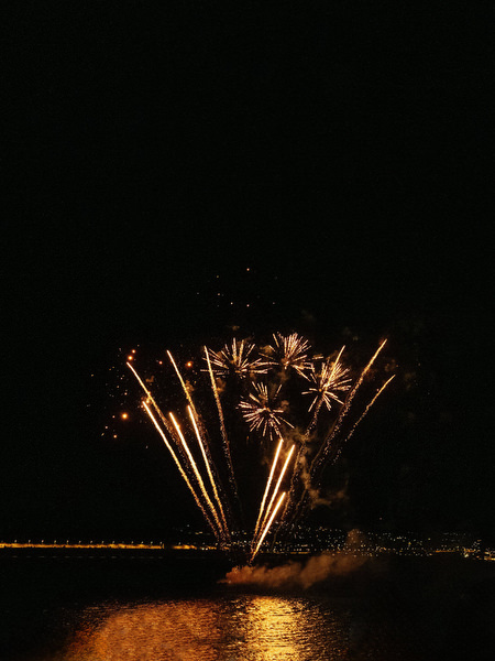 Athens Riviera wedding fireworks at Island Resort