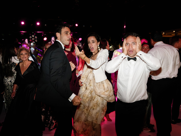 High-energy dance floor at Island Resort Athens Riviera wedding reception