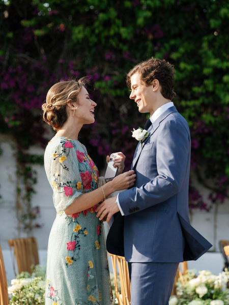 Wedding guests at Island Resort Athens Riviera ceremony.