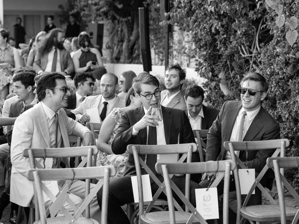 Wedding guests seated at The Gallery Island Resort Athens Riviera ceremony.