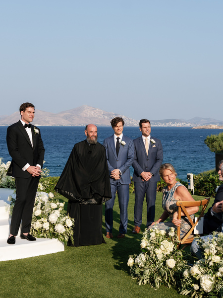 Greek Orthodox ceremony at Island Resort Athens Riviera.