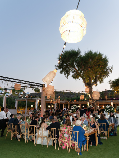 Evening reception at The Residence Island Resort Athens Riviera.