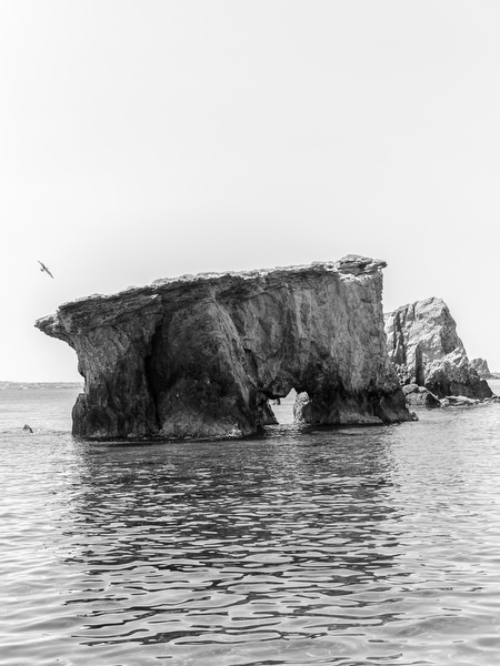 Rock formation seen during Antiparos pre-wedding boat cruise