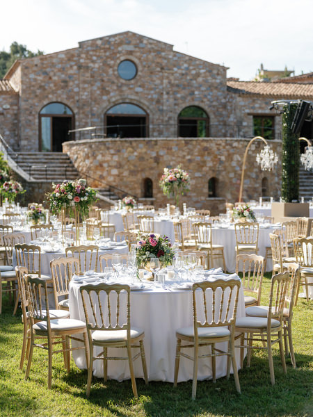 Pyrgos Petreza wedding reception decoration